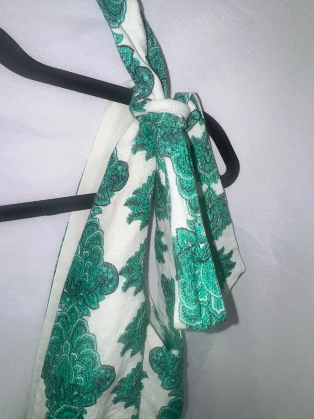 House of Harlow 1960 Green and Cream Floral Linen blend Midi Dress - Picture 5 of 7